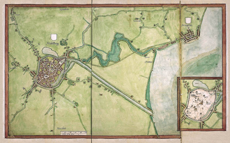 Middelburg en Arnemuiden 1545 Jacob van Deventer